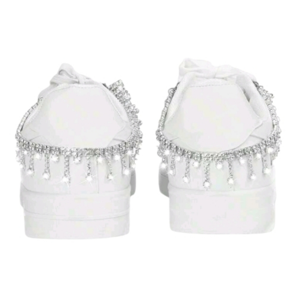 2pc Crystal Fringe Rhinestone Chain Shoe Decoration/Removable Chain